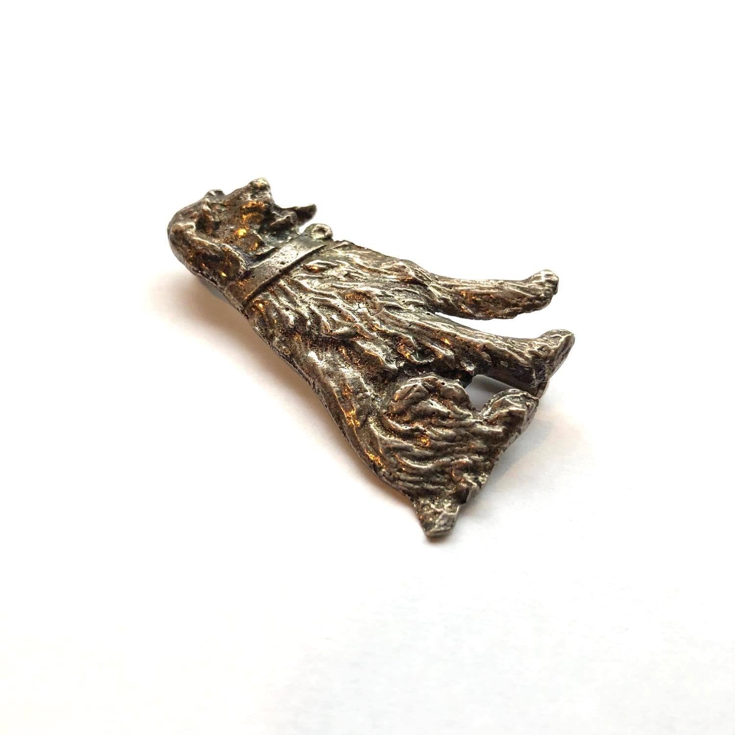 可愛い犬のヴィンテージブローチ | Dua-アクセサリーパーツショップ