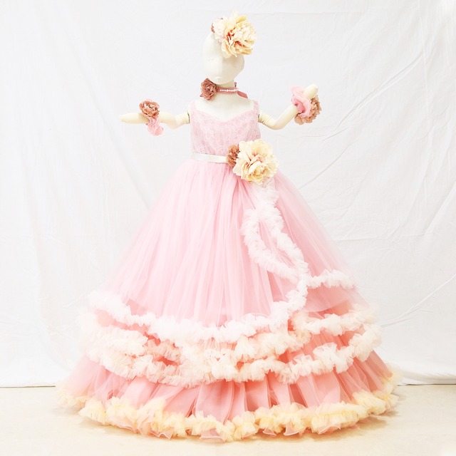 キッズドレスレンタル リングガールドレス 七五三ドレス 発表会ドレス Dr14 Sugar Kei 女の子 7歳洋装 記念日を彩るトータルスタジオフォセット ネットショップ 衣裳レンタルや髪飾り グッズ販売