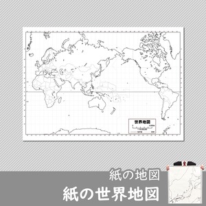世界地図の白地図 書ける地図 2枚入り 59.4x84.1cm A1サイズ