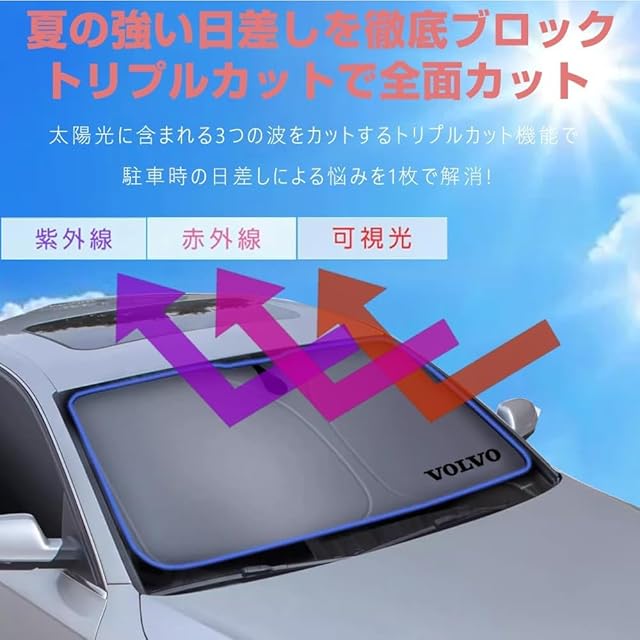 KOKATO ボルボ XC90 LB、LD 2016年1月- 車種専用設計 サンシェード 車