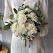 白ダリア×ユーカリクラッチブーケ☆