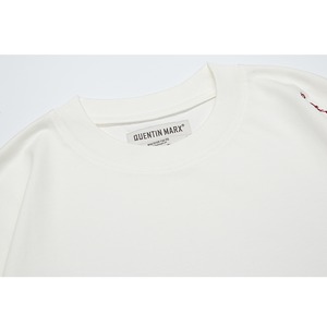 Minimal embroidery tee 0567