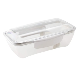 【数量限り】小森樹脂 弁当箱 500ml プレミアム ドーム ランチボックス 汚れが落ちやすい レンジ・食洗器 可 ホワイトKLBTL5