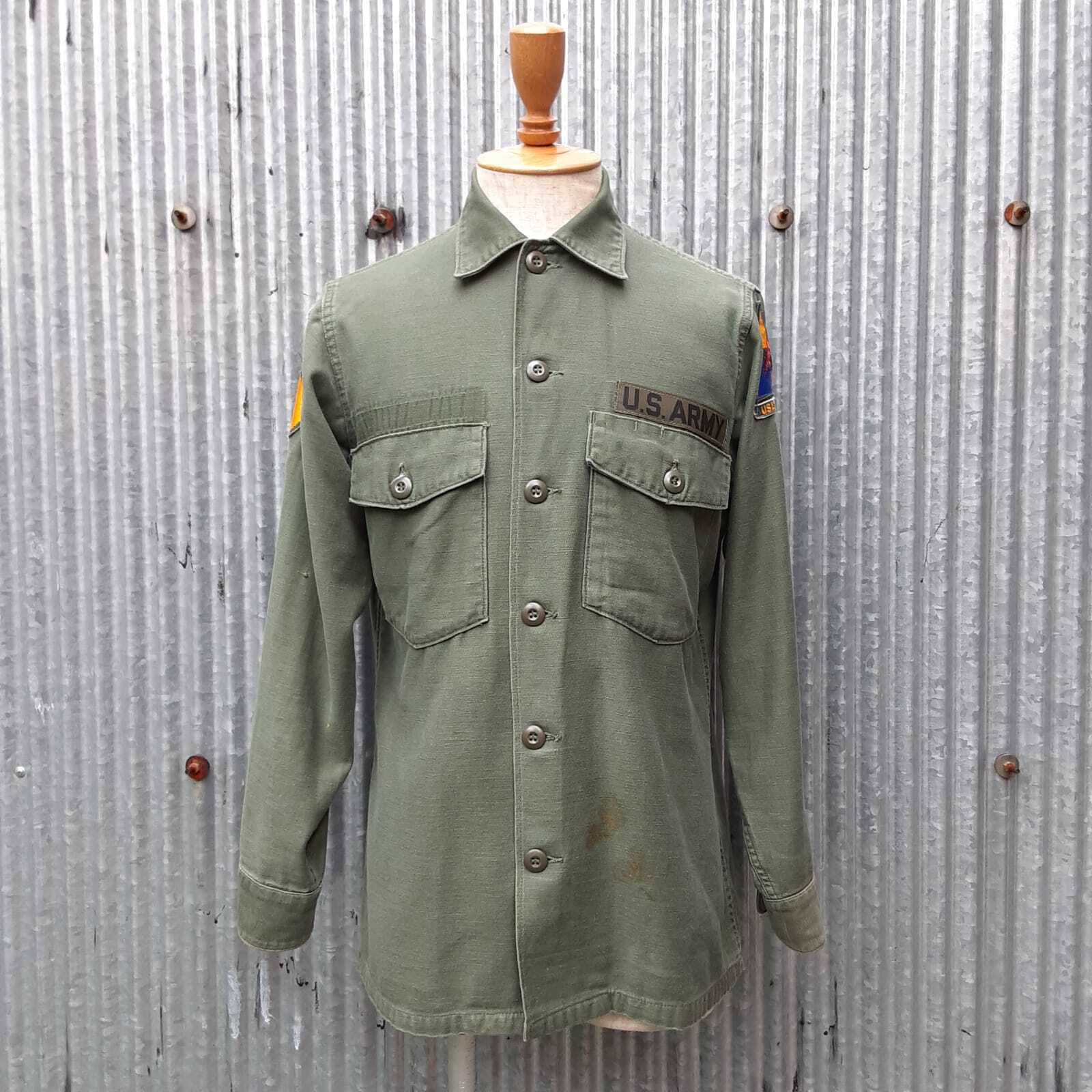 70's vintage US Army Utility Shirts OG
