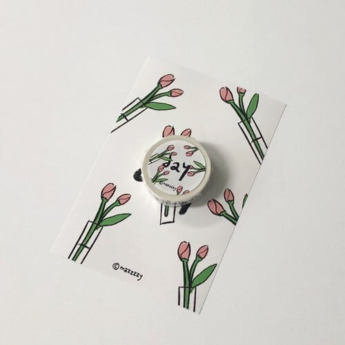 【韓国雑貨】MAZZZZY. flowerマスキングテープ