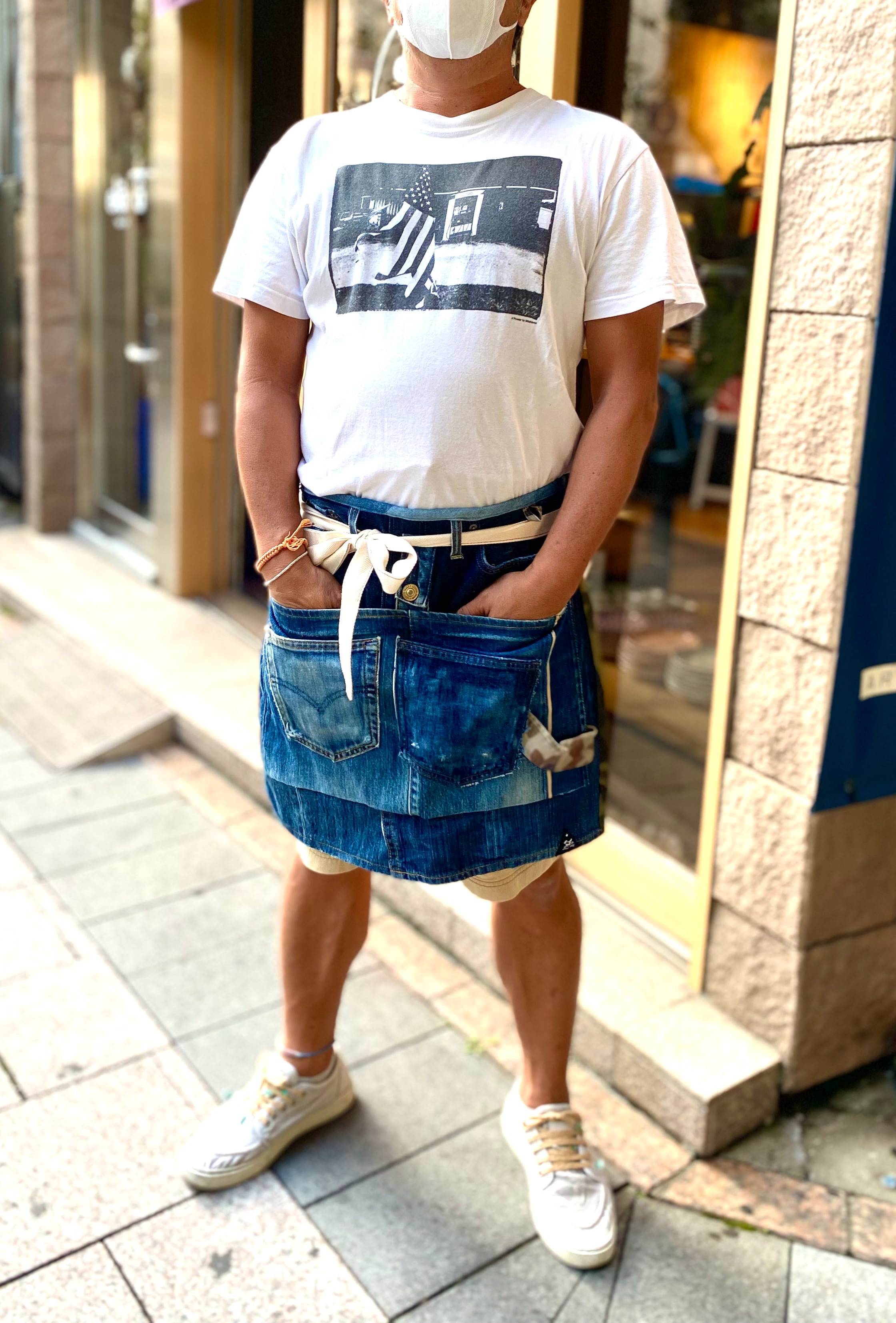 リメイクメンズエプロン（前掛）ヴィンテージデニム | MyKindaLife®︎