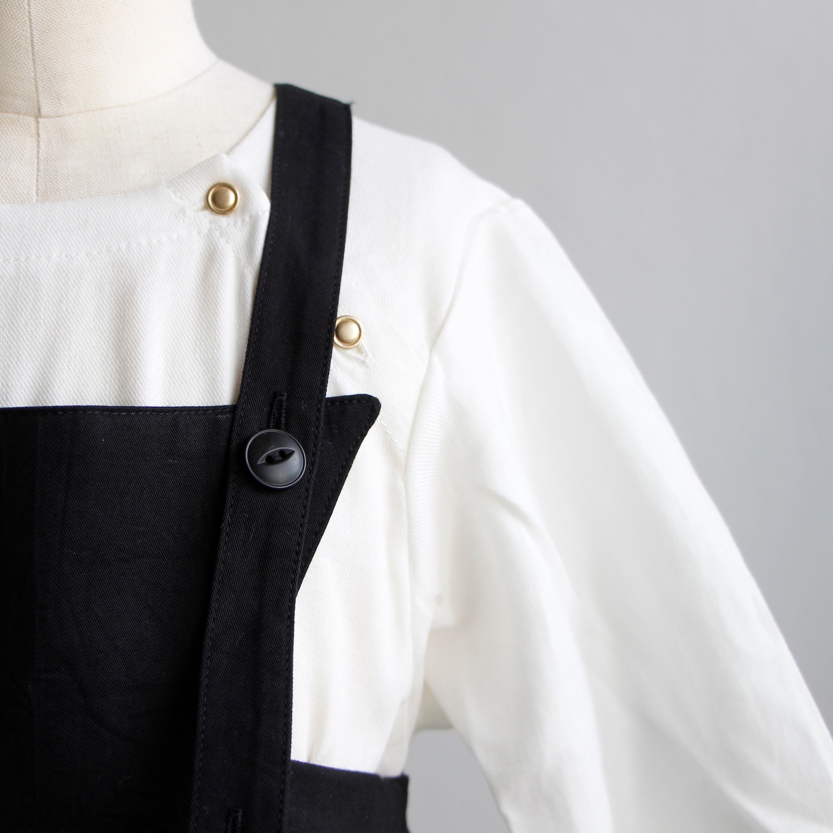 UNIONINI 2019AW》apron long dress / black | cirkel mote UNIONINI 2019AW》apron long dress / black | cirkel mote