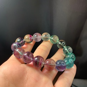 N.b171 グラデーションフローライトブレスレット