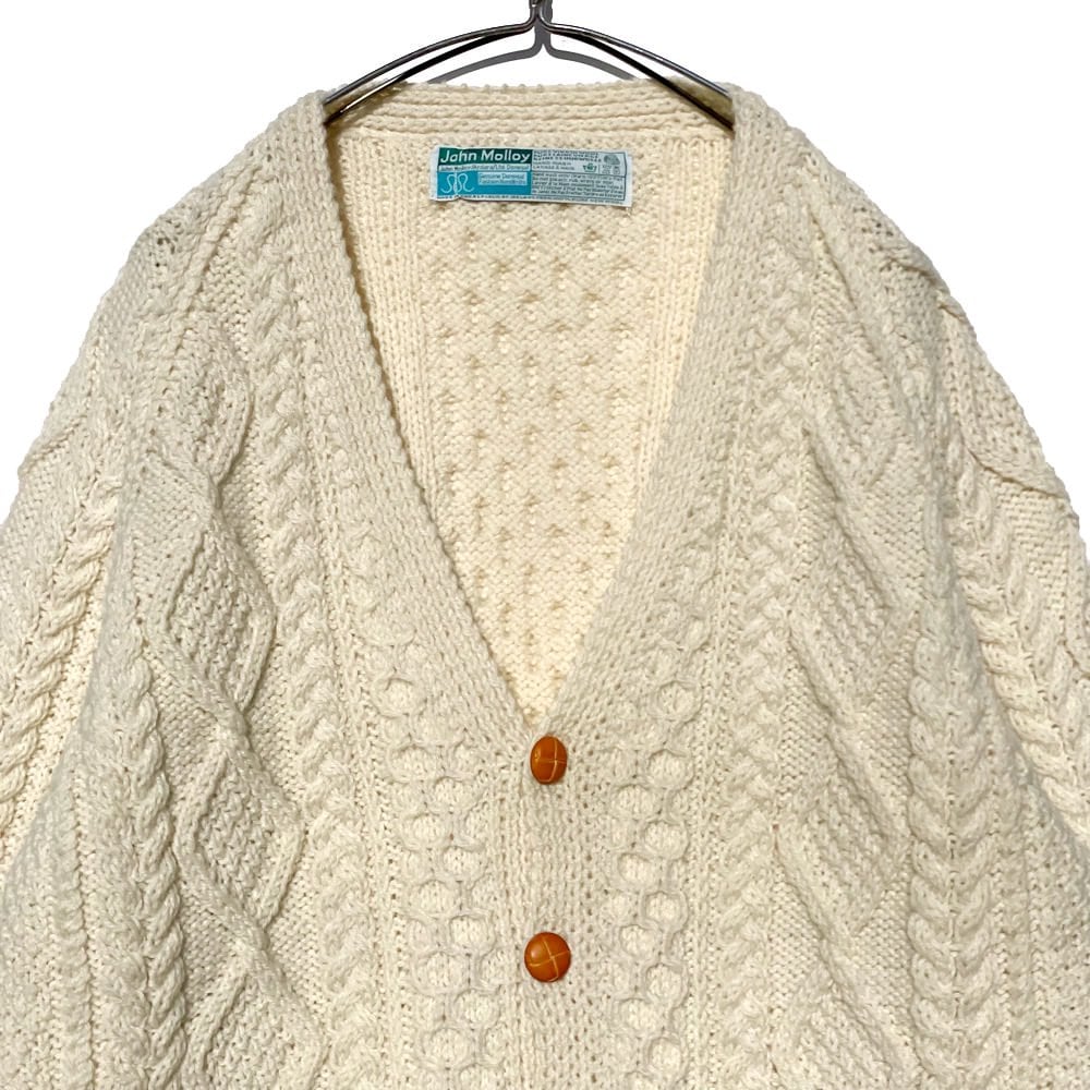 Vintage Irish Aran Sweater Cardigan [s  [John Molloy Vintage Aran  Sweater   beruf powered by BASE