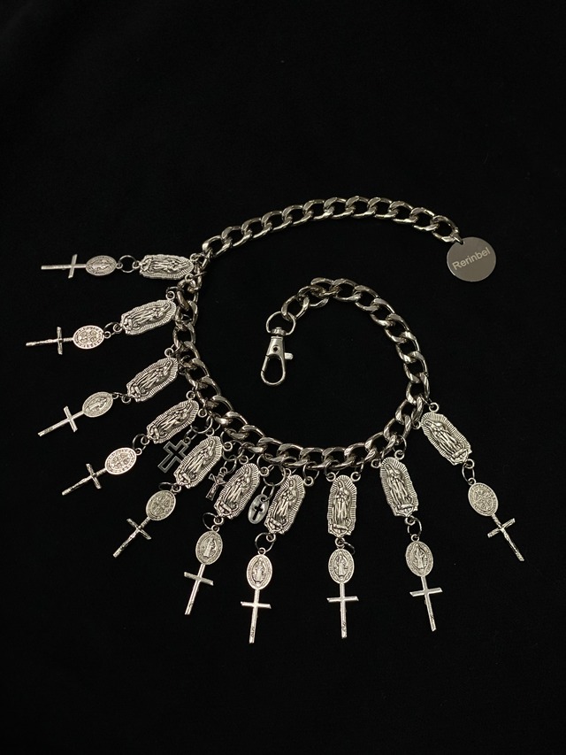 【RE RINBEL】Punk Cross Necklace 10031