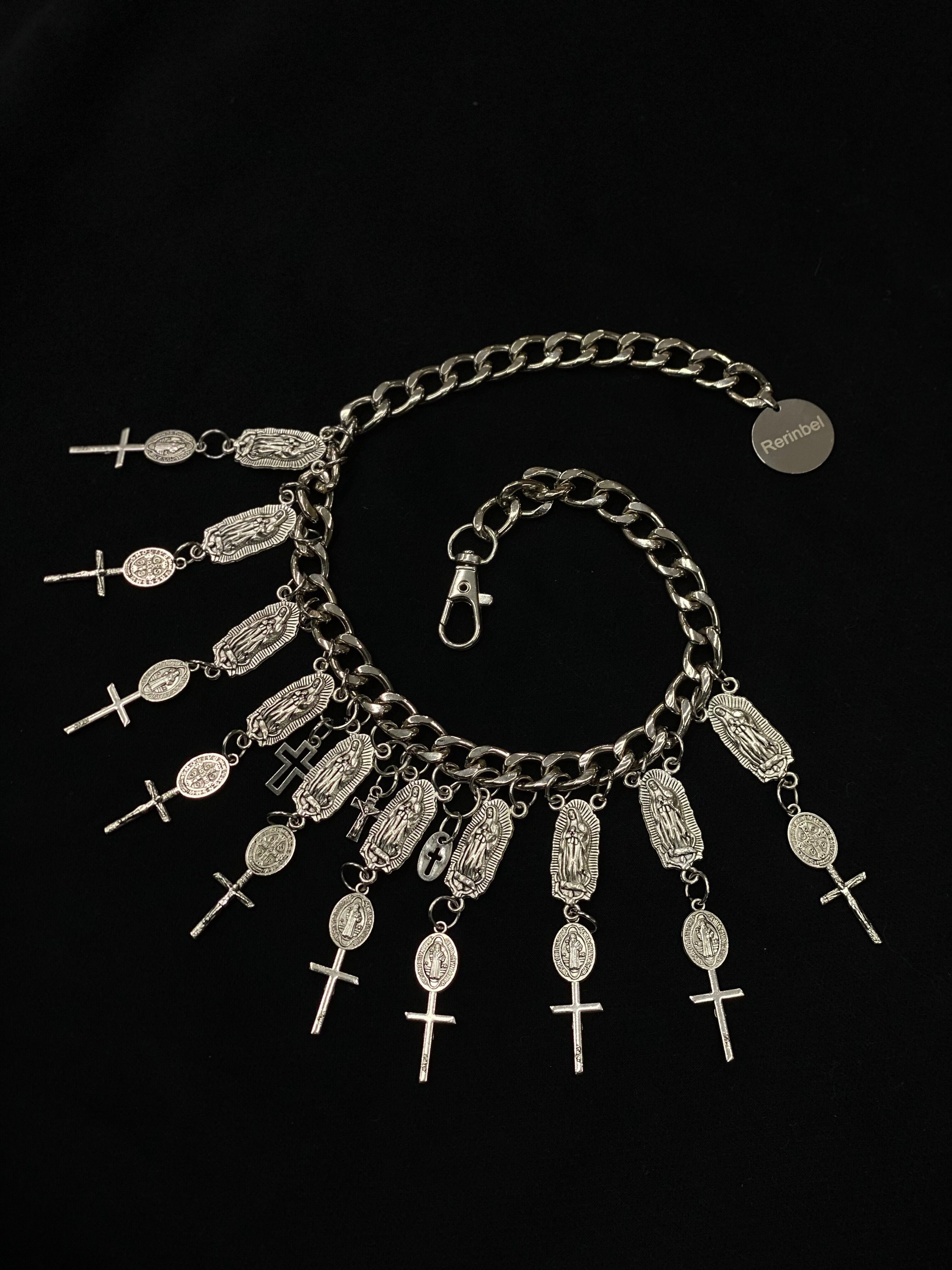 【RE RINBEL】Punk Cross Necklace 10031