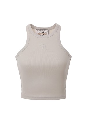 [threetimes] Jewel tank top beige 正規品 韓国ブランド 韓国通販 韓国代行 韓国ファッション