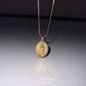 《AAA CZ diamond》Virgin Mary Hyperoglyphe ネックレス