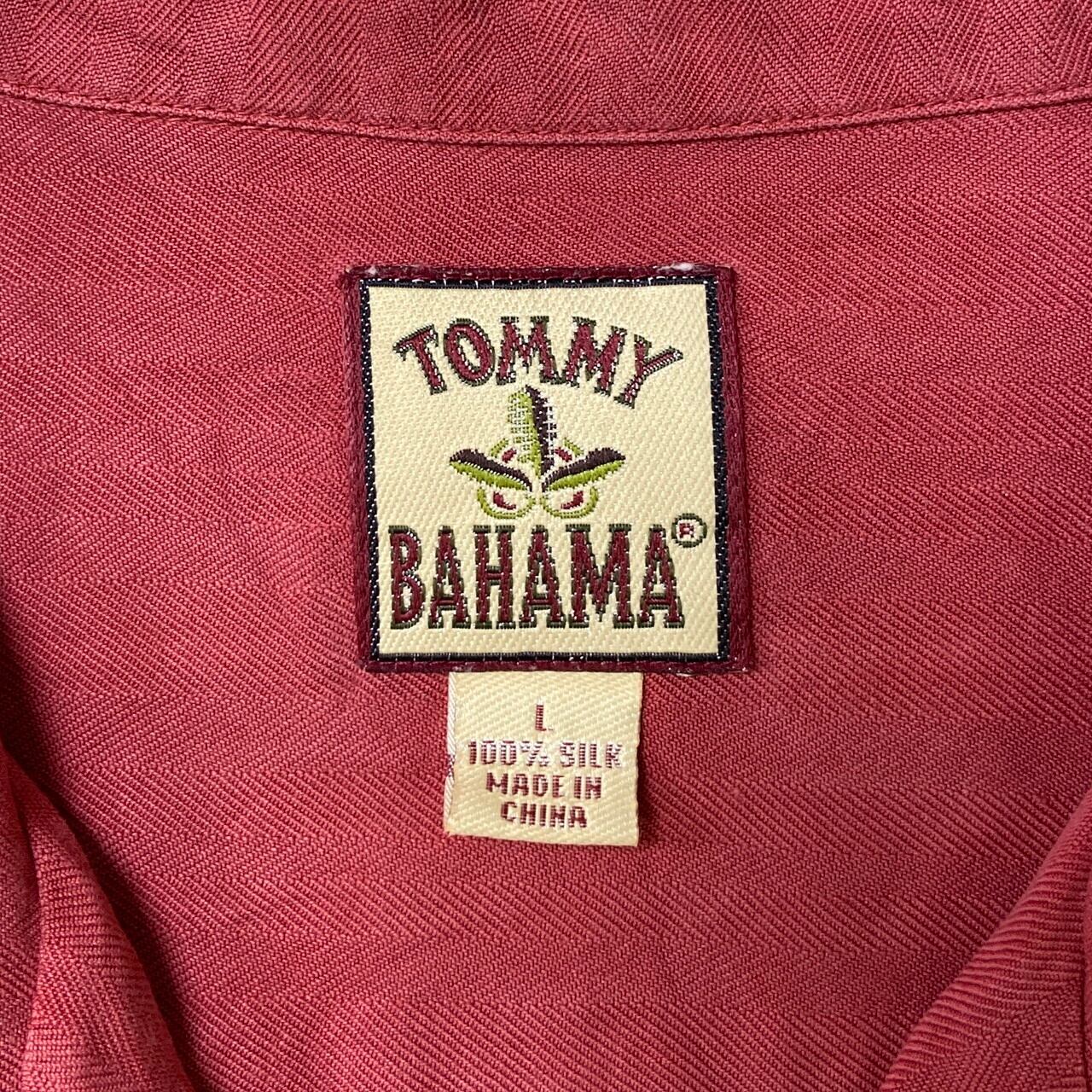 Tommy Bahama トミーバハマ 半袖シャツ オープンカラー 開襟 シルク