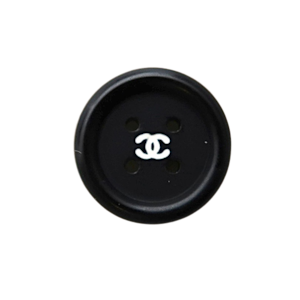 【VINTAGE CHANEL BUTTON】ブラックホワイトココマーク ボタン 16mm C-21062