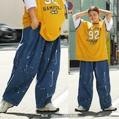 \SALE/◆ペイント ワイド バルーンパンツ◆ku-11222