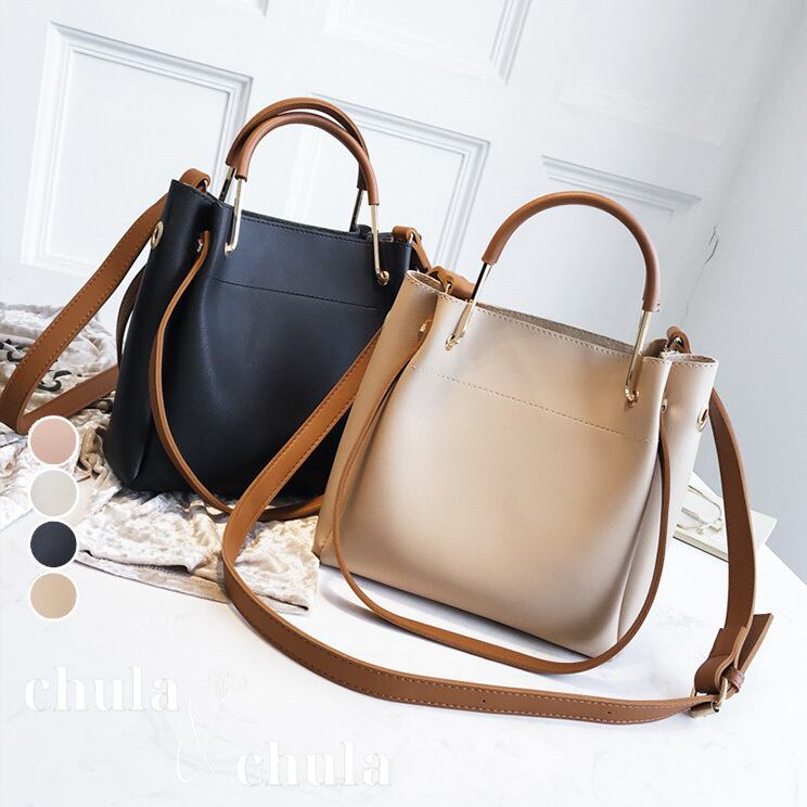 大きいサイズ レディース韓国ファッション 3wayバッグ 無地 トートバッグ ショルダーバッグ 2way オルチャン Ch55 可愛い大きいサイズ韓国レディースファッション通販 Chulachula チュラチュラ