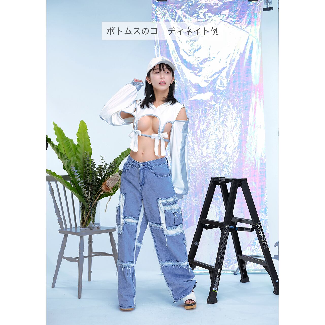 m企画 パーカーメイド5点セット 水着ver 水色 m企画 パーカーメイド5点セット 水着ver 水色