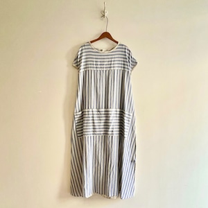 C71239 Cotton Linen Stripe Farmer's Dress