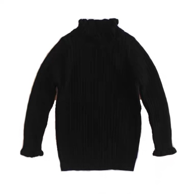 【予約品】リブハイネックニット