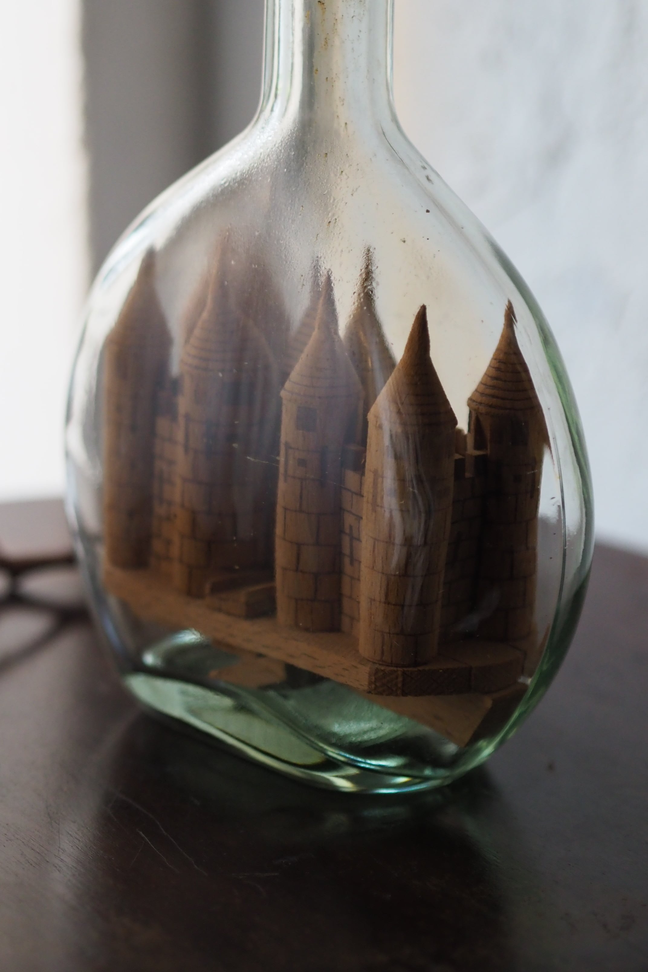 オブジェ ボトルの中のお城-vintage bottle objet | アンティーク