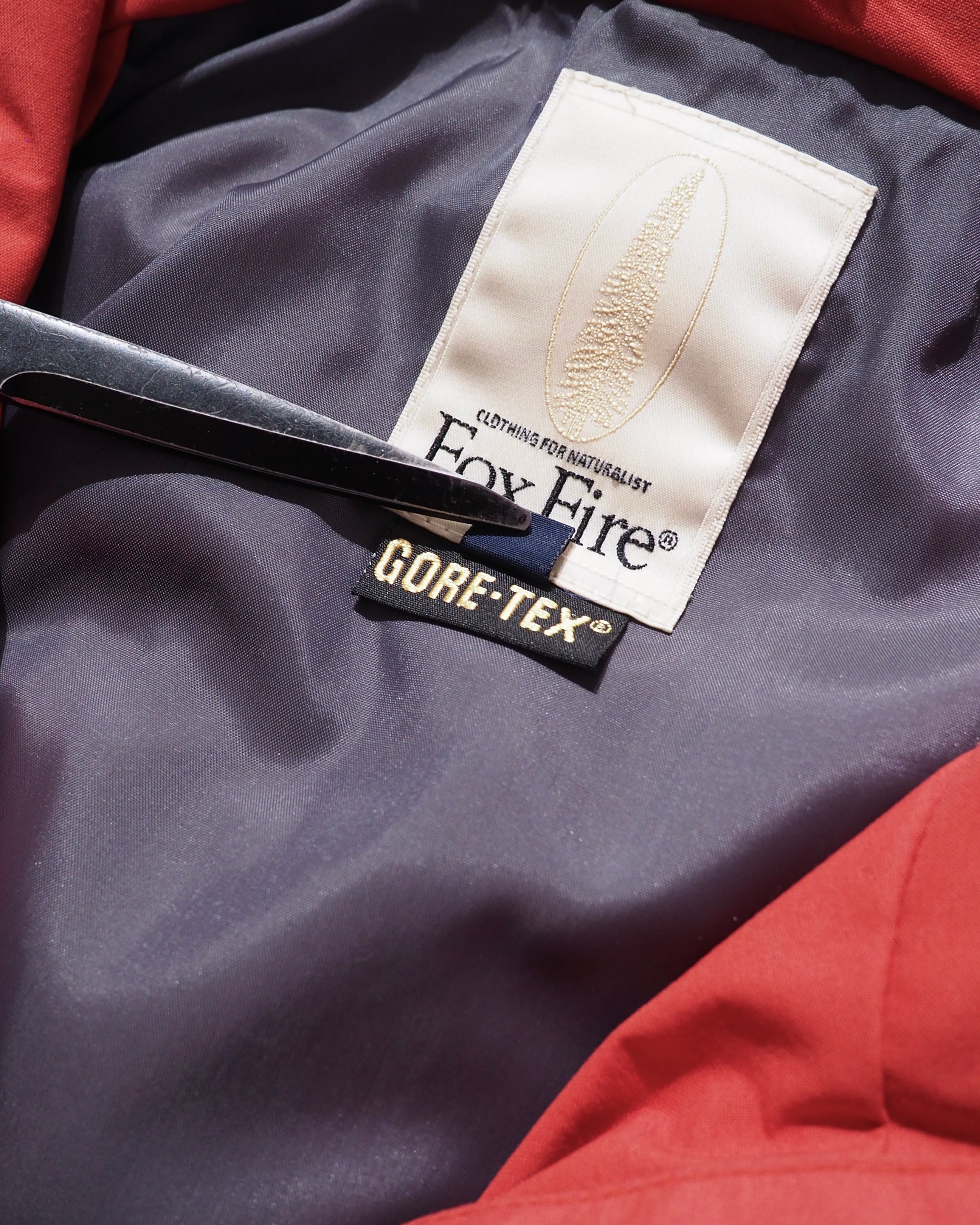 " Fox Fire - GORE- TEX " Carrot Orange color Technical nylon jacket