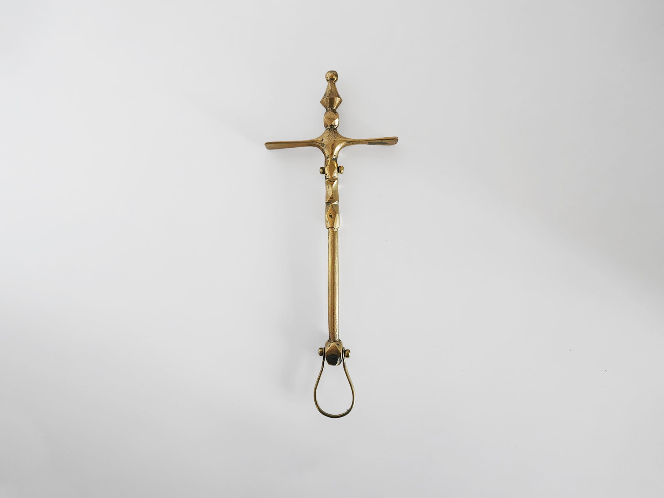 【sold out】モロッコ トゥアレグ族 真鍮製 砂糖砕き シュガーハンマー ツール オーナメント (Leaf)