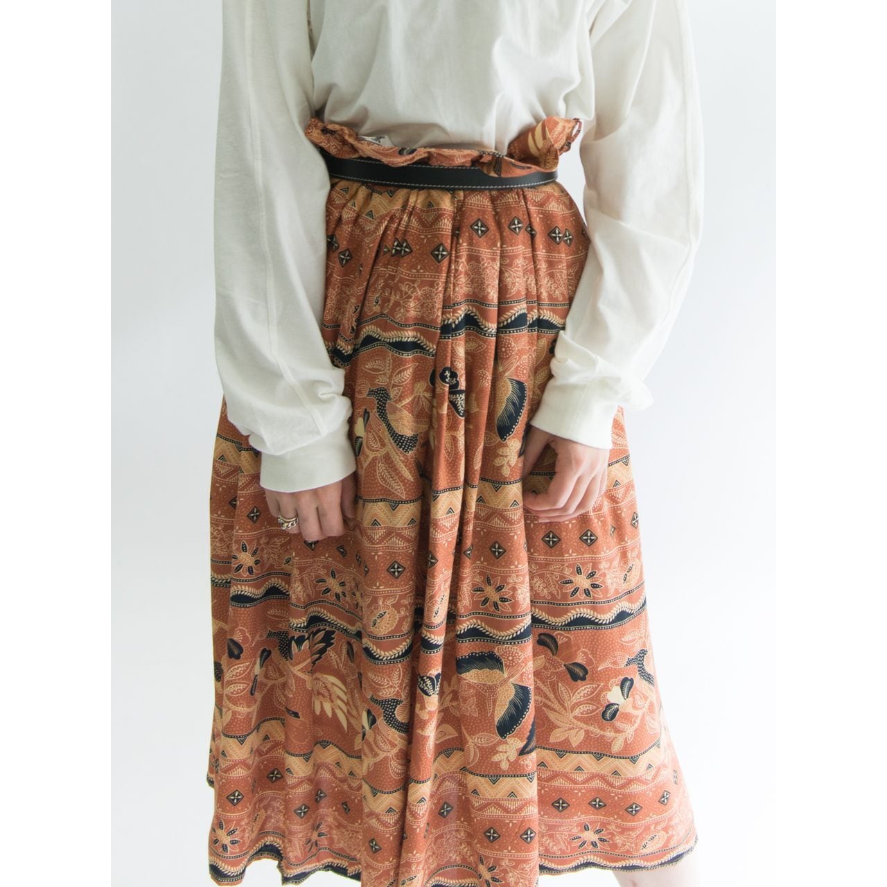 JAEGER】Made in Great Britain pleated skirt（イエーガー