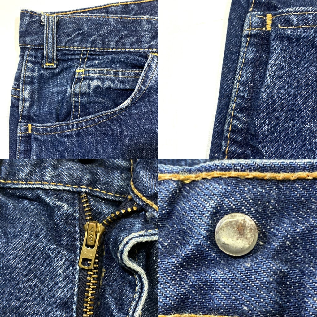 60's Levi's 606 BIG-E DENIM PANTS 色落ち 希少 - デニム/ジーンズ