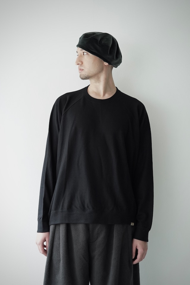 Super140s Washable Wool / The Wool Sweat (BLACK)