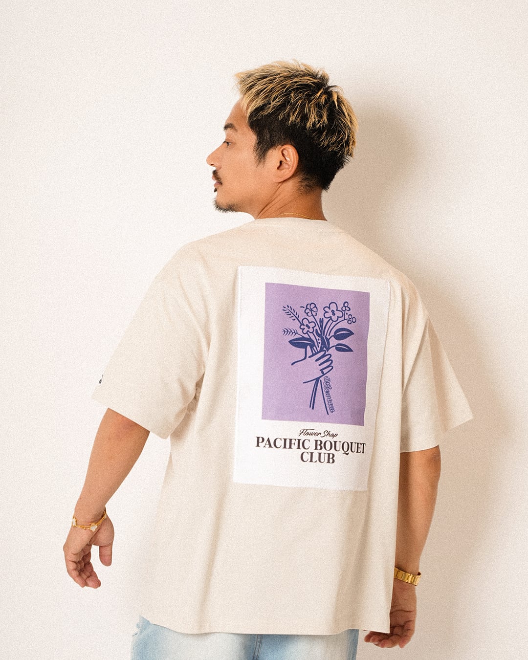 Re:room】BOUQUET BACK PRINT COLOR T-SHIRTS［REC895］ | #Re:room