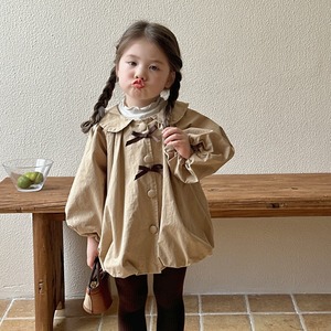 秋リボンデザイントレンチコート