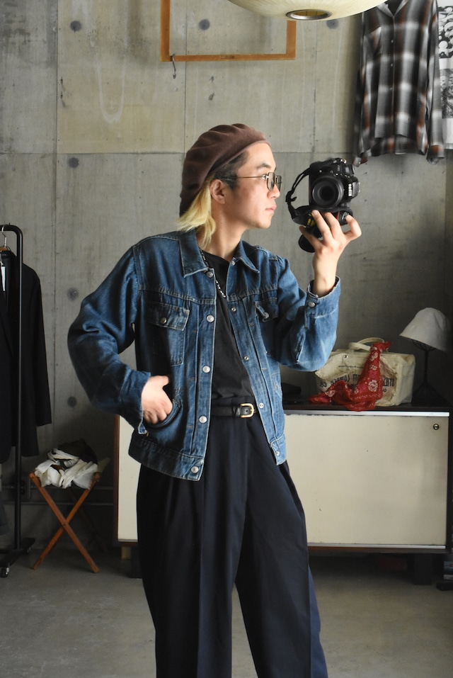 OK/70's "TOWN CRAFT" light ounce denim tracker jacket
