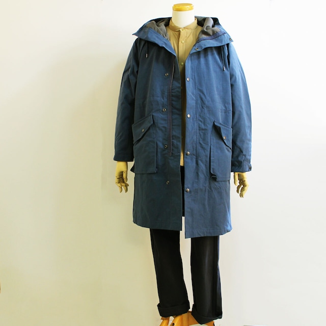 ARAN 　アラン　SWD PARKA LONG 　スウェーデンパーカー【 ロング】　60/40グログラン塩縮　-STEEL BLUE-