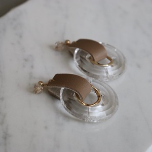 leather Acryl 〝beige〟