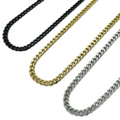 Chain Necklace Six-sided Single〈 Slender 〉