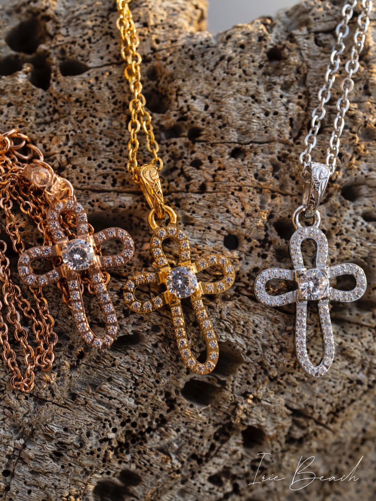 cross zirconia necklace | IRIEBEACH