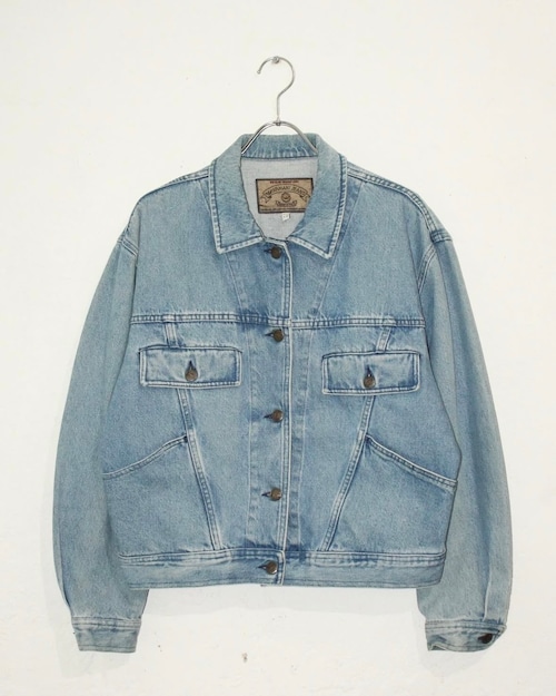 90s ARMANI JEANS Denim Trucker Jacket ITALY製