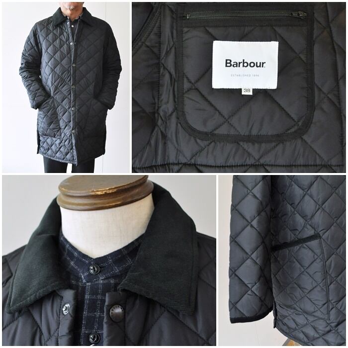 バブアー　 リッズデール SL 　ナイロン 　SMQ0003　BARBOUR 　LIDDESDALE SL LONG NYLON 　メンズ 　  キルティングロングコート | bluelineshop powered by BASE