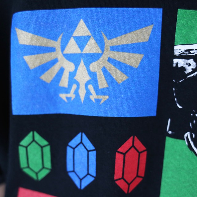 "ZELDA-ゼルダ" good printed tee