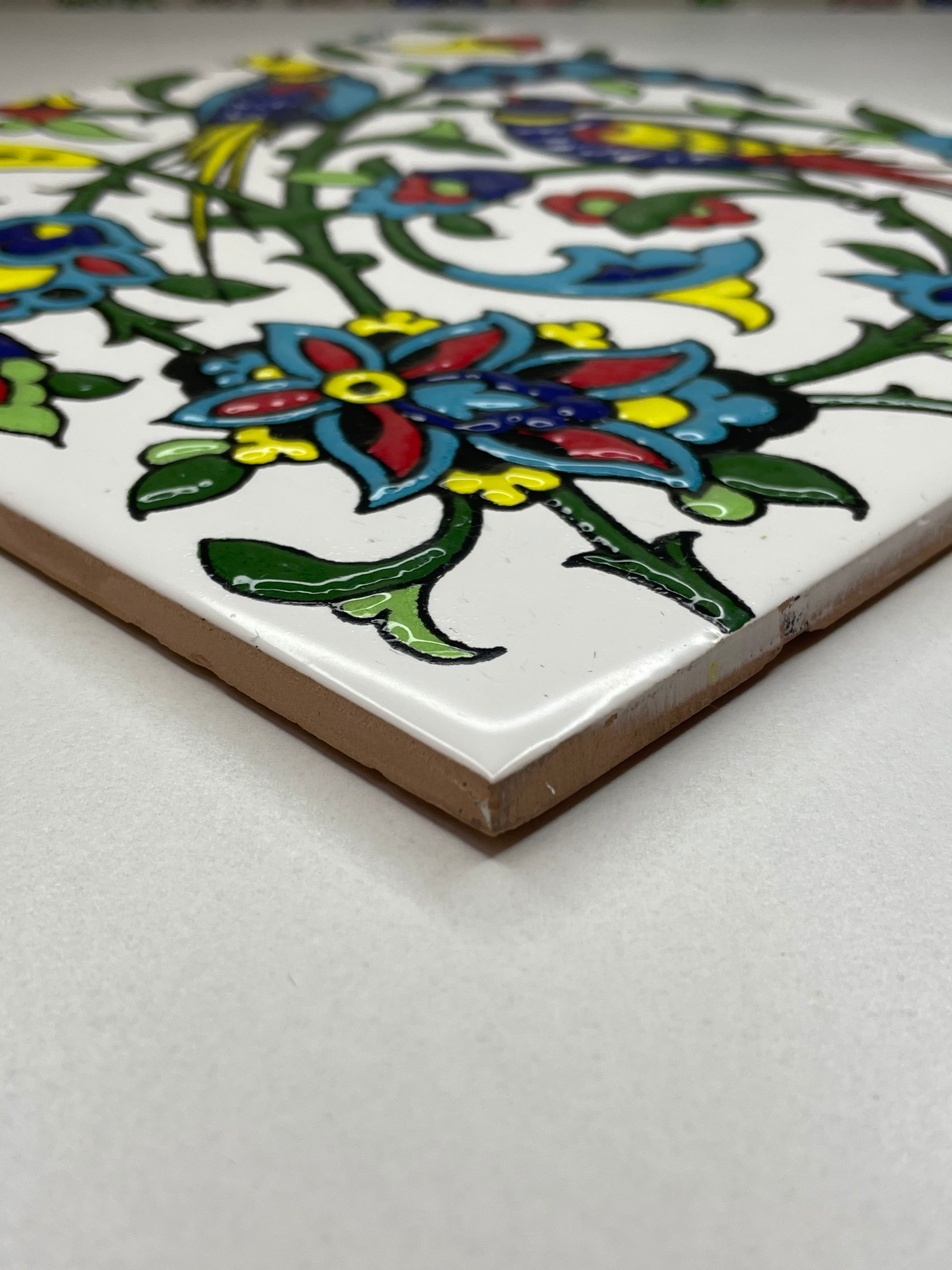 手描きペルシャタイル【20cm×20cm】 | zakurotokyo