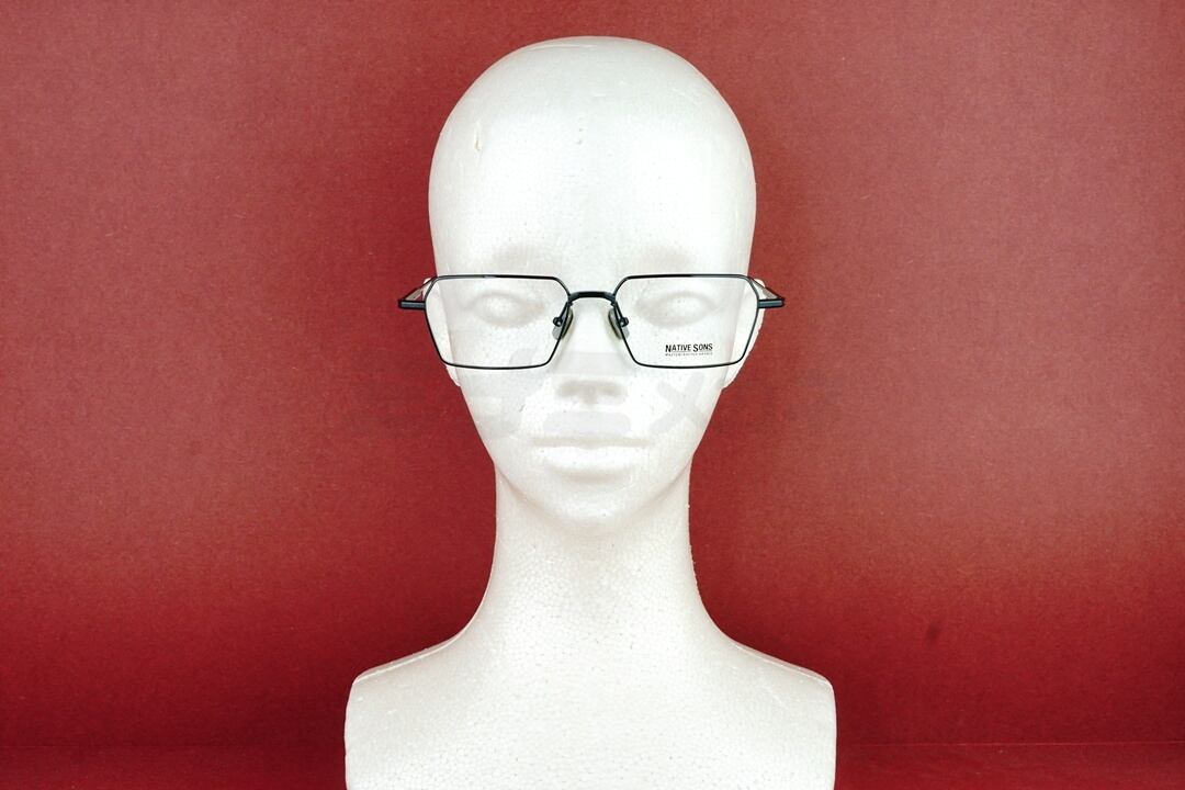 NATIVE SONS メガネ GIBSON Col.Black NSM-056L スクエア ヘキサゴン