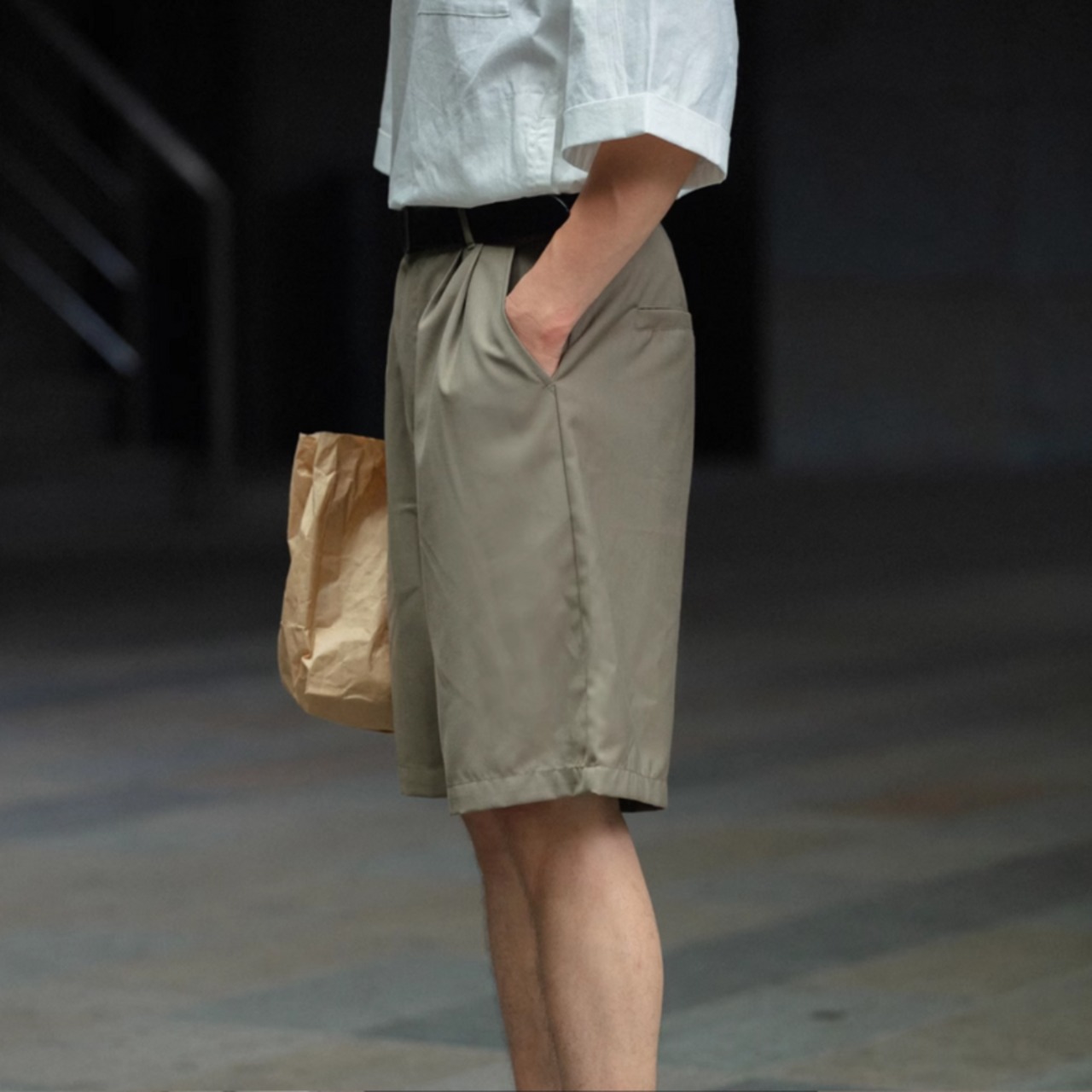 きれいめカジュアルショーツ　0701