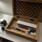 小物収納箱 小物収納ボックス 収納ケース 木製 蓋付き ロック付 香水収納 化粧品収納 ジュエリー収納 北欧