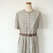 チェック柄ワンピース