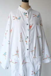 1980's Vintage gymnastics print coverall
