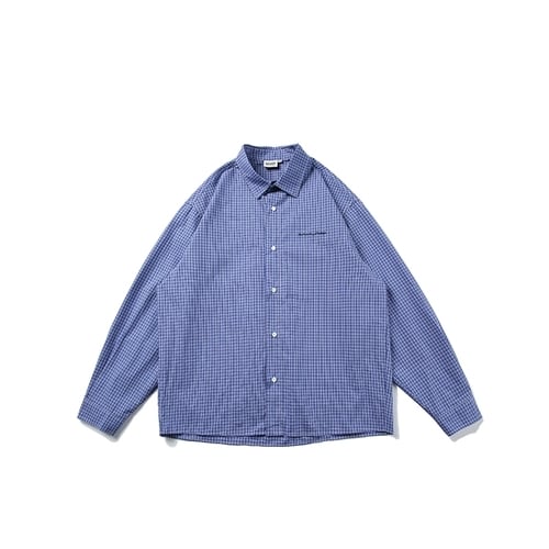 アメリカンレトロブルーチェックシャツ vi1472