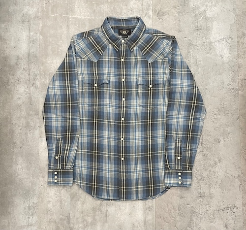 RRL WESTERN CHECK FLANNEL SHIRT