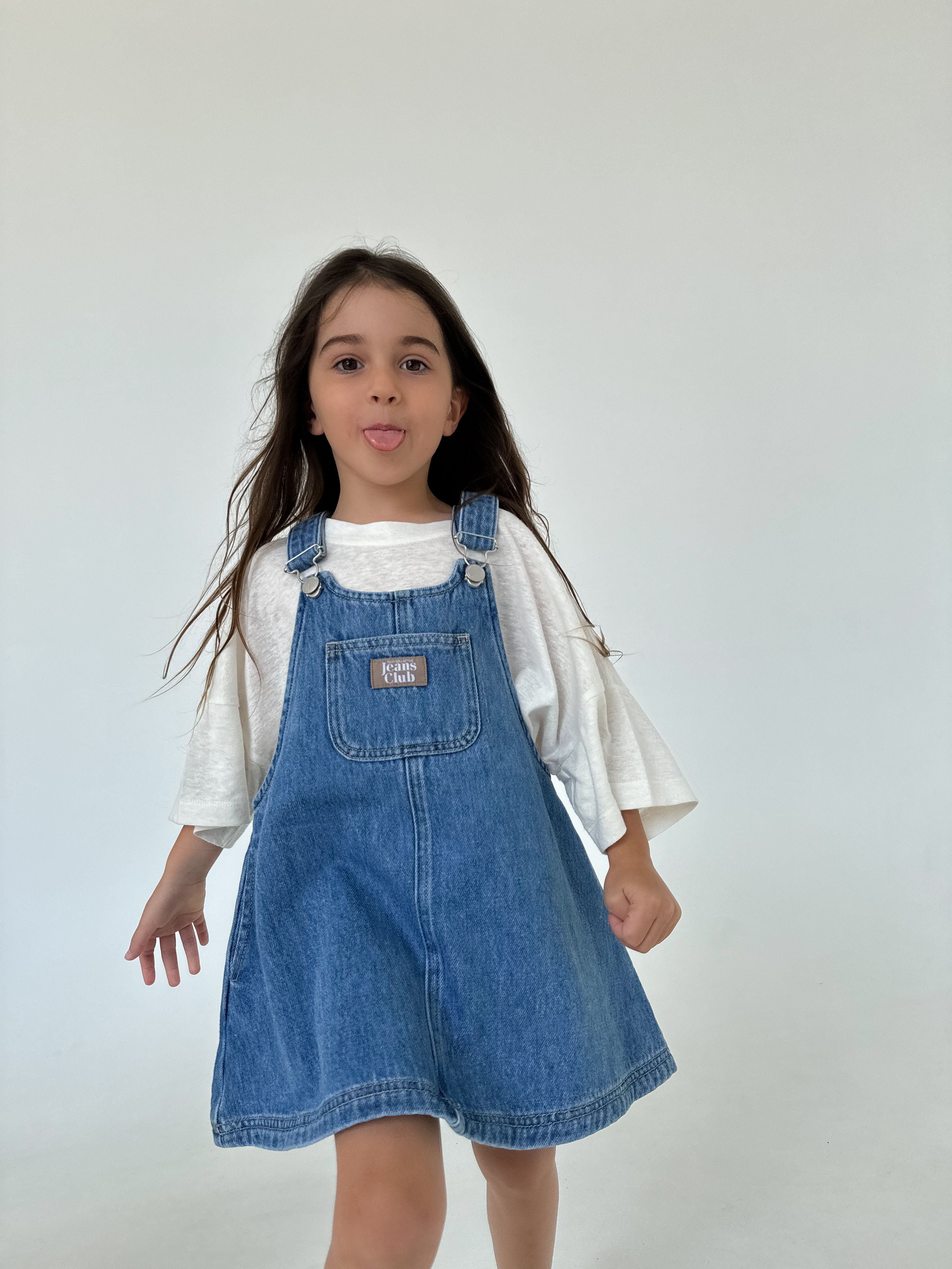 Twin Collective / PATTI PINAFORE DRESS / ISLAND BLUE【2-3y only