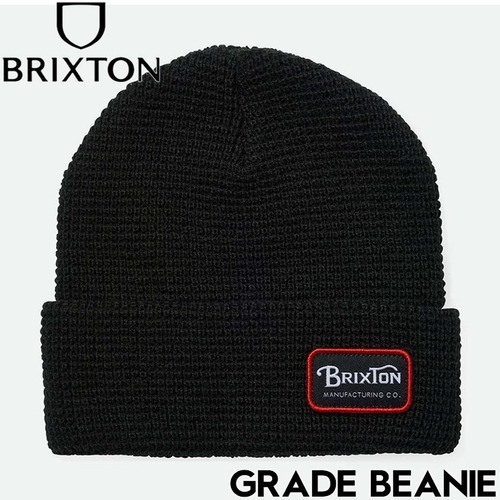 ニットキャップ カフビーニー BRIXTON ブリクストン GRADE BEANIE 11681 BLACK 日本代理店正規品